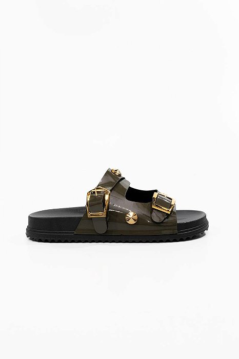 PAPETE VANUCIA COM TACHAS E DUAS FIVELAS