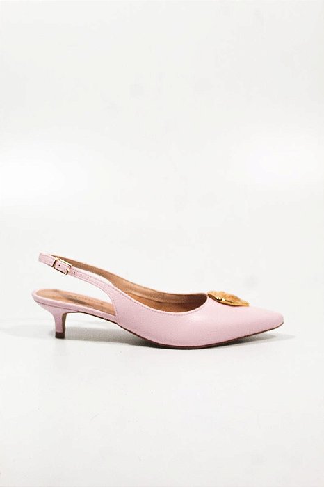 SLINGBACK VANUCIA COM ACESSÓRIO DE PEDRA