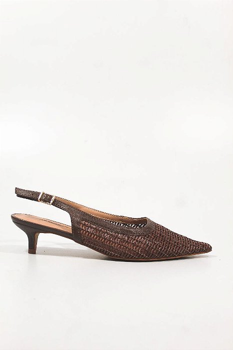 SLINGBACK VANUCIA HANDMADE KITTEN HEELS