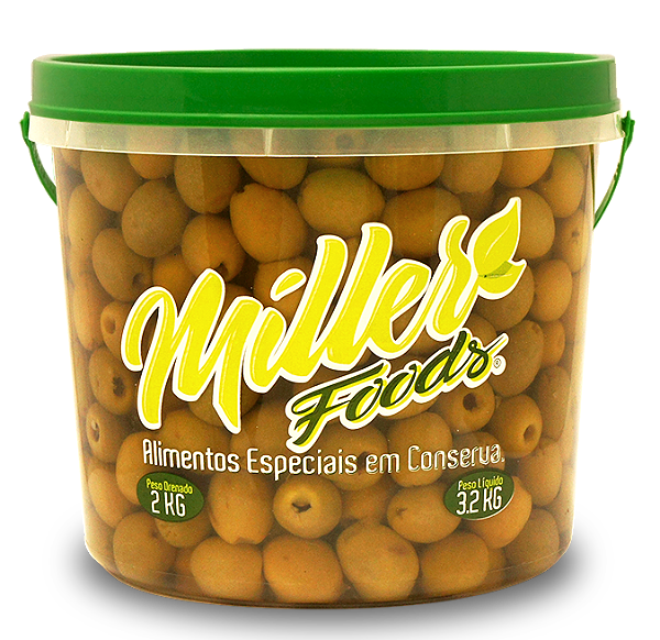 Azeitona Verde Sem Caroço 1,8 kg