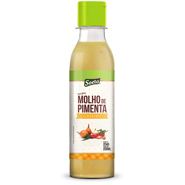 Molho de Pimenta Caseiro Soeto 200 ml