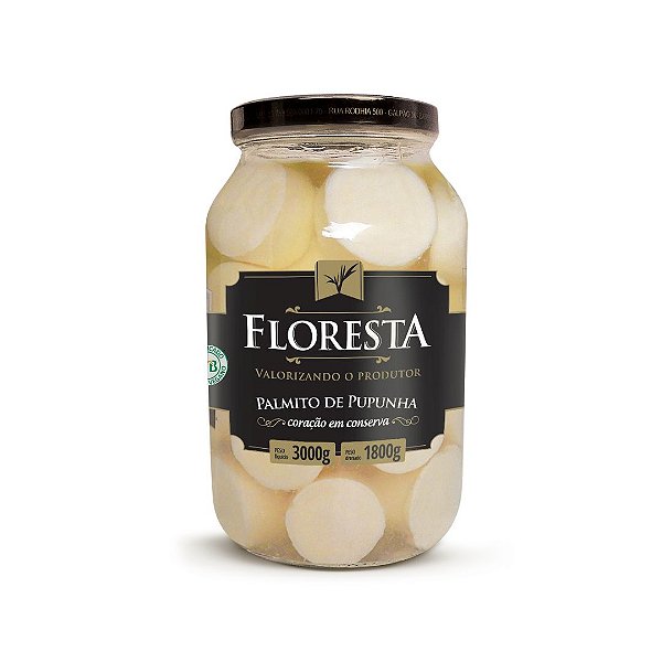 Palmito De Pupunha Coração Floresta 1,8 kg
