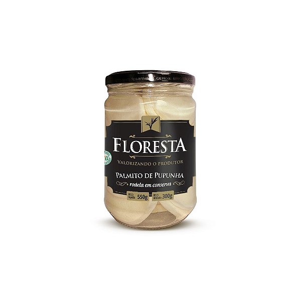 Palmito de Pupunha Fatiado Floresta 300 g