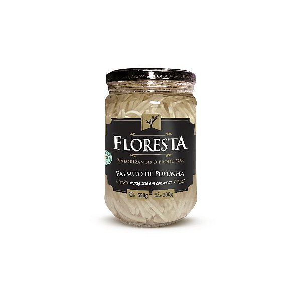 Palmito de Pupunha Espaguete Floresta 300 g