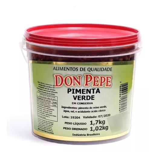 Pimenta Do Reino Verde Em Conserva Don Pepe 1 kg