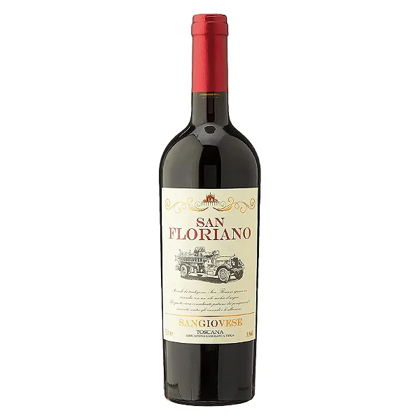 Vinho Italiano San Floriano Sangiovese Toscana Igt 750 ml