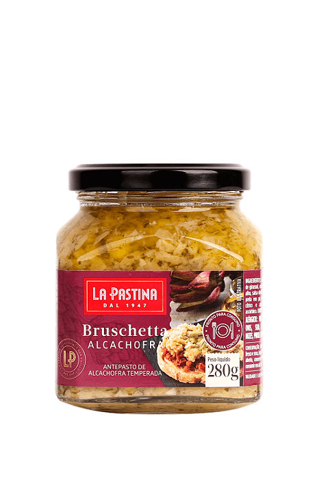 Antepasto Bruschetta Alcachofra La Pastina Vidro 280g