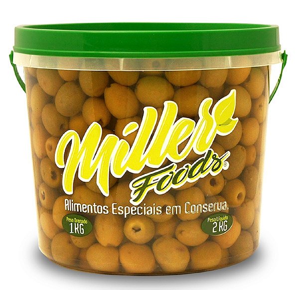 Azeitona Verde Sem Caroço 1 kg