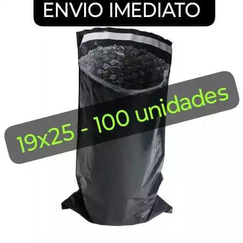 Envelope de segurança com bolhas 19x25 com 100 unidades Excelente qualidade e Envio Imediato.
