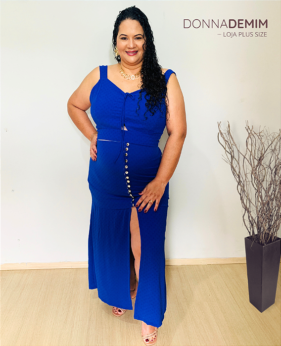 Conjunto Saia Duna Forrado Plus Size