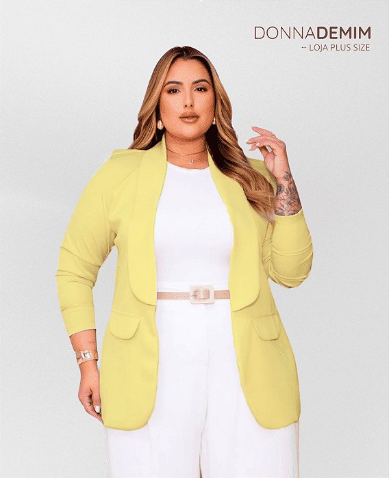 Blazer Alfaiataria Plus Size