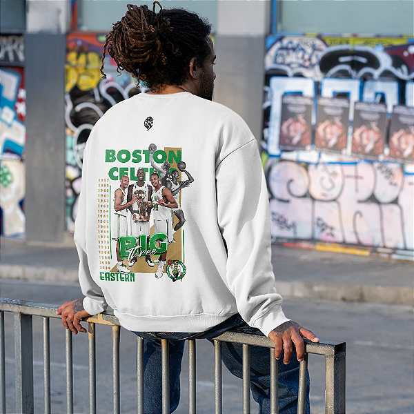 Moletom gola careca Celtics