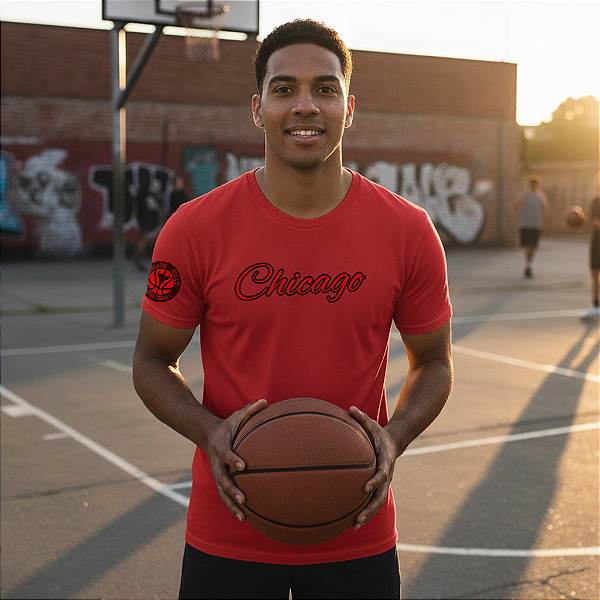 Camiseta Algodão Peruano Chicago Bulls