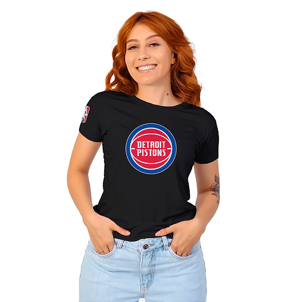 Camiseta Baby Look Detroit Pistons