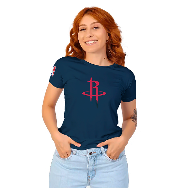 Camiseta Baby Look Houston Rockets