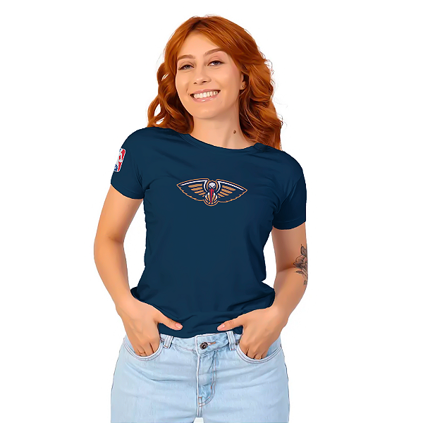 Camiseta Baby Look New Orleans Pelicans