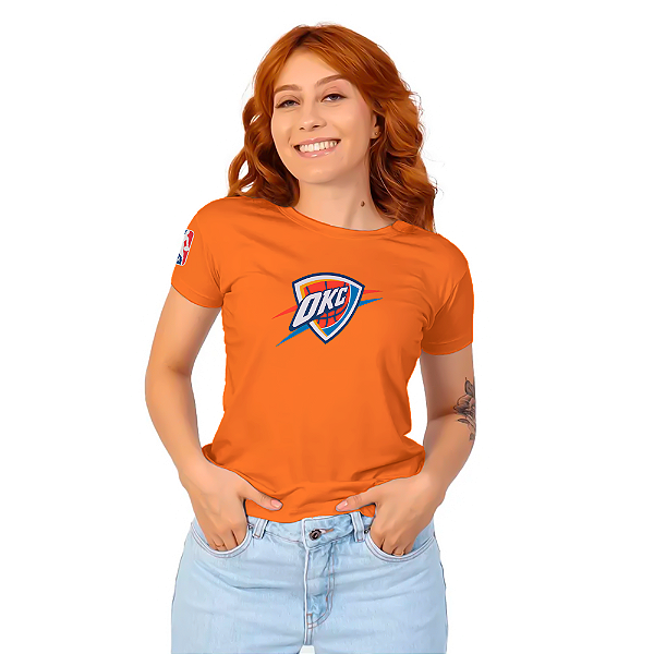Camiseta Baby Look Oklahoma City Thunder