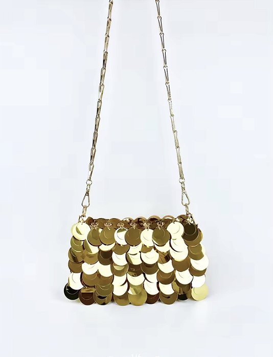 Bolsa Dourada paetês