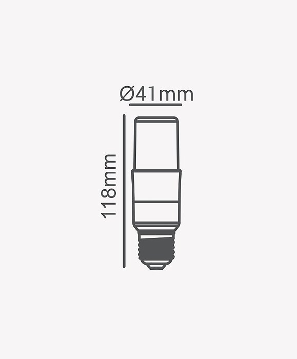 Lâmpada Compacta T40 | 8W