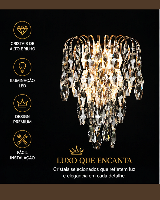 Arandela Rainha de Cristal