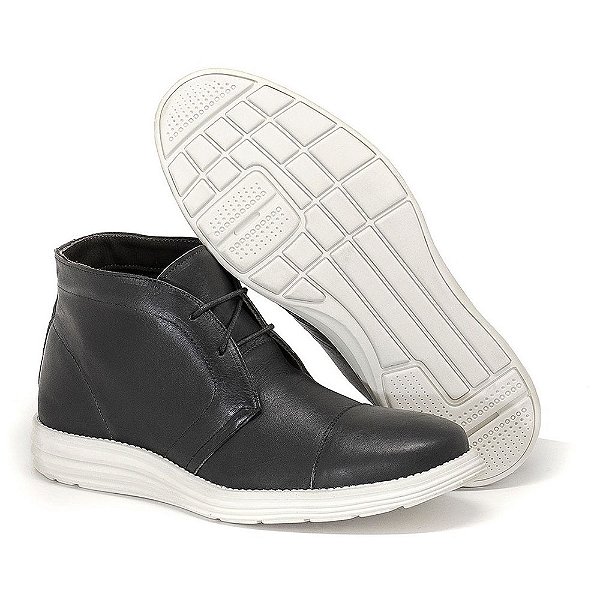 Coturno Masculino de Couro Camurça Macio Cano Curto 3000 Brete Boots