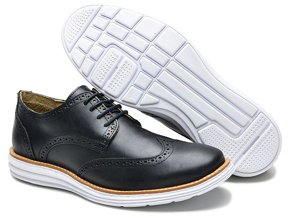 Sapato Masculino Oxford Moderna Macio de Couro Brete Boots