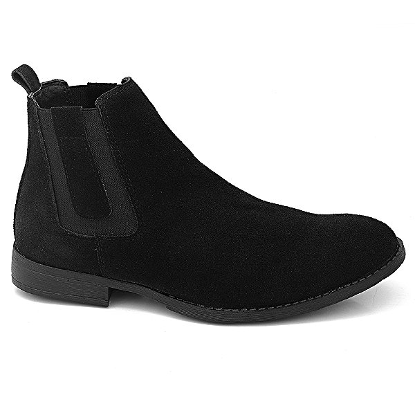 Botina Chelsea Masculina XE 1000 Couro Camurça Macia Moderna Brete Boots