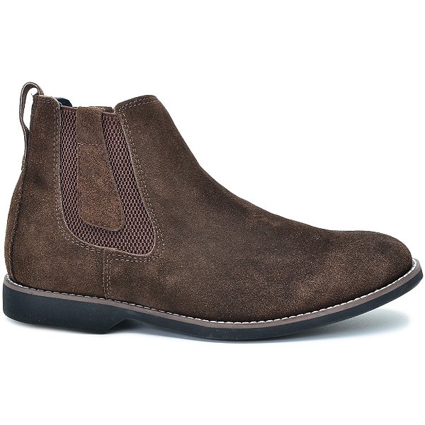 Botina Chelsea Masculina de Couro Legítimo Pra Roça DI 1200 Brete Boots