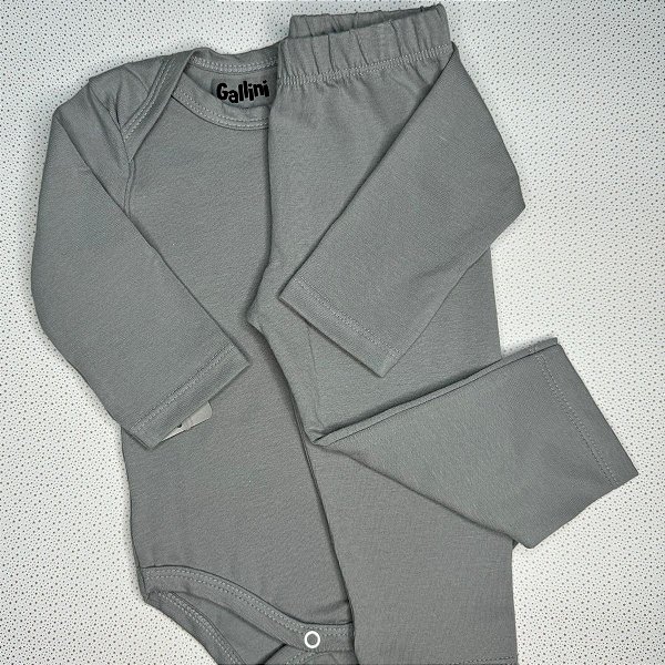 Conjunto body bebê unissex