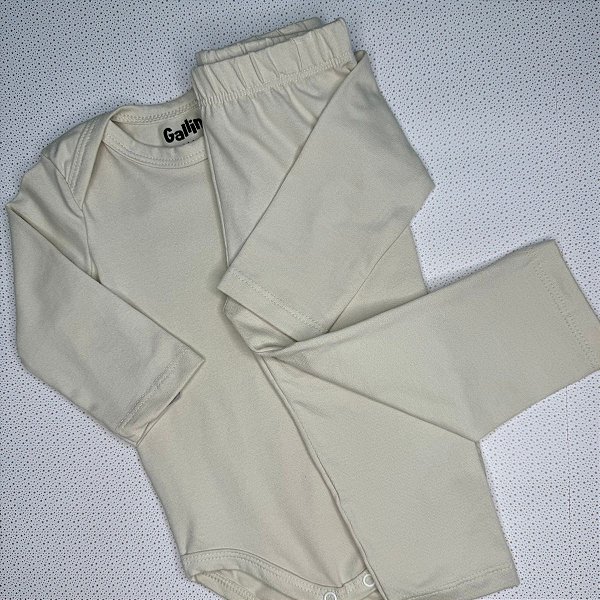 Conjunto body bebê unissex