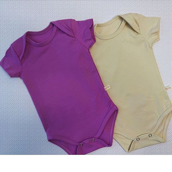 Conjunto body manga curta