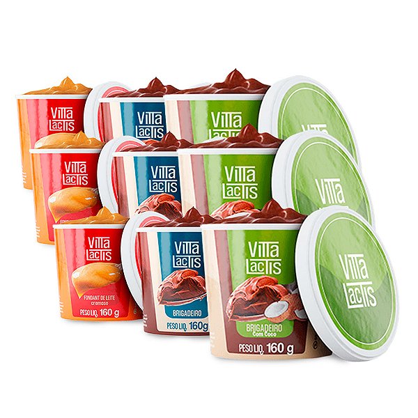 Kit Vitta Lactis - 9 Unidades (3 de Cada Sabor)