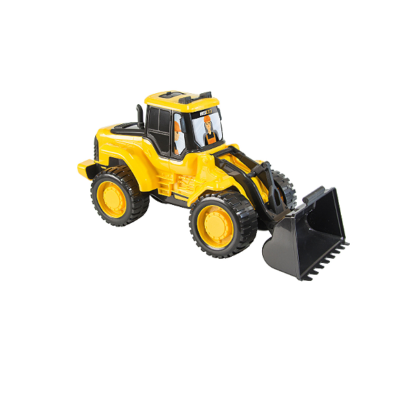 Trator Pá Carregadeira Escavadeira Articulada Bs Toys