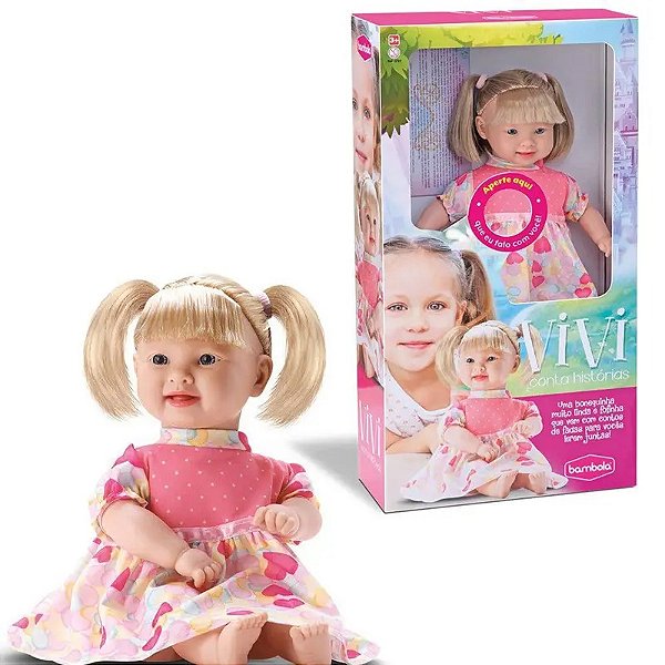 Boneca Vivi Conta Histórias 35cm