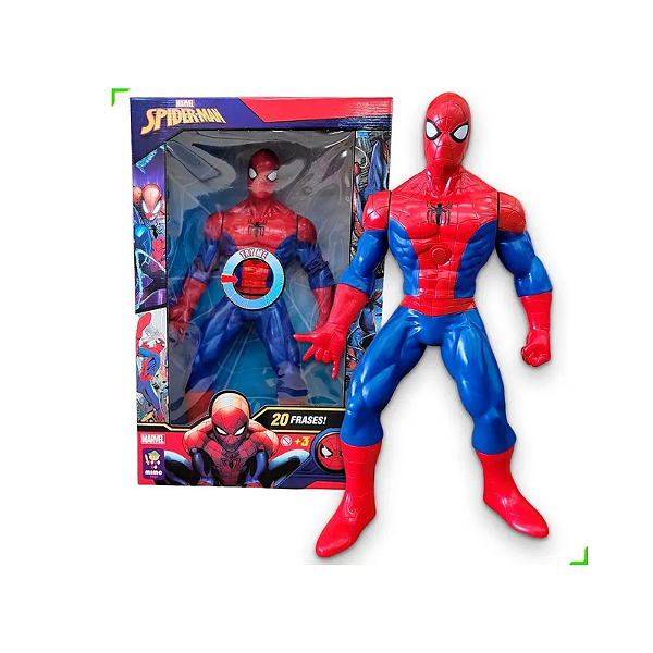 Boneco Do Homem Aranha 50cm Gigante 20 Frases