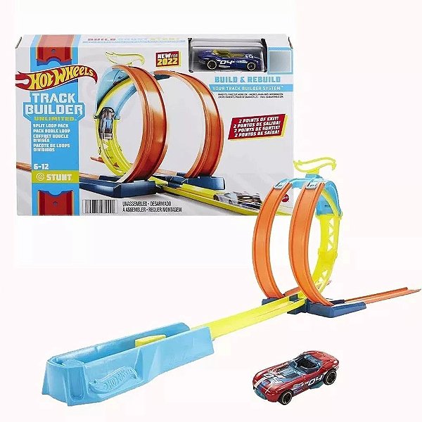 Pista Hotwheels pacote de loops divididos