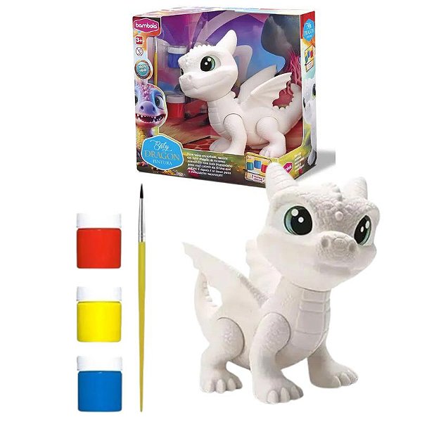 Boneco Baby Dragon Pintura Bambola