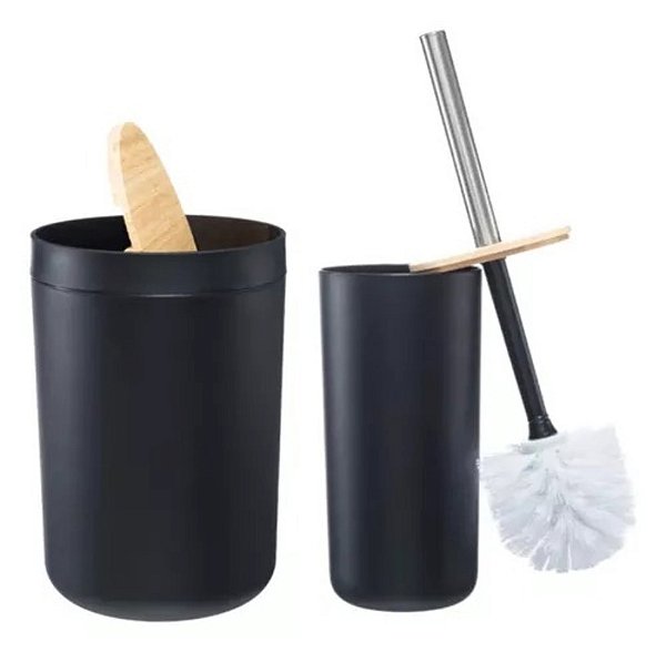 Conjunto para Banheiro 2 Pcs Flashgoods Preto