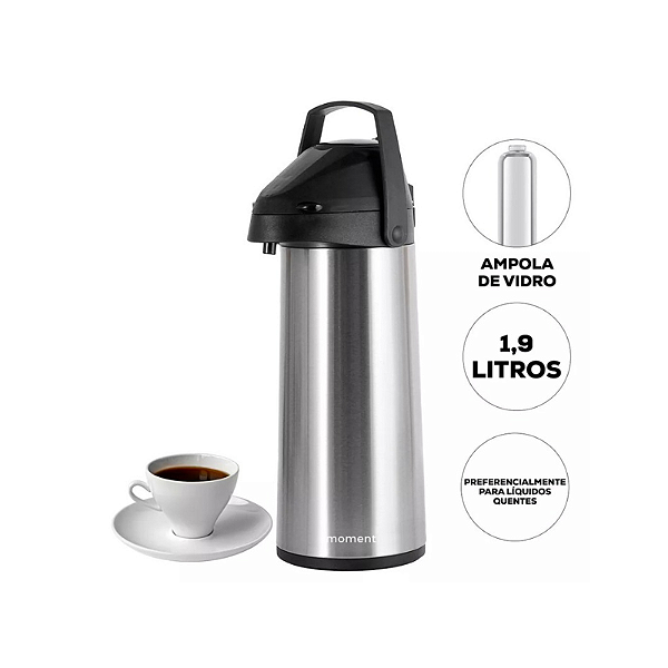 Garrafa Térmica Moment 1.9 L Inox