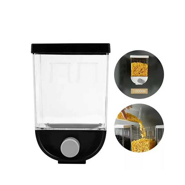 Dispenser para cereais clink Preto