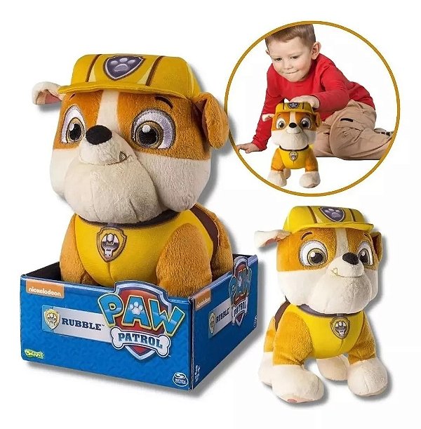 Boneco de pelucia Rubble Patrulha Canina