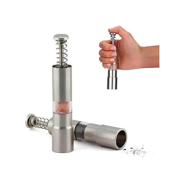 Moedor de Sal e Pimenta de Inox