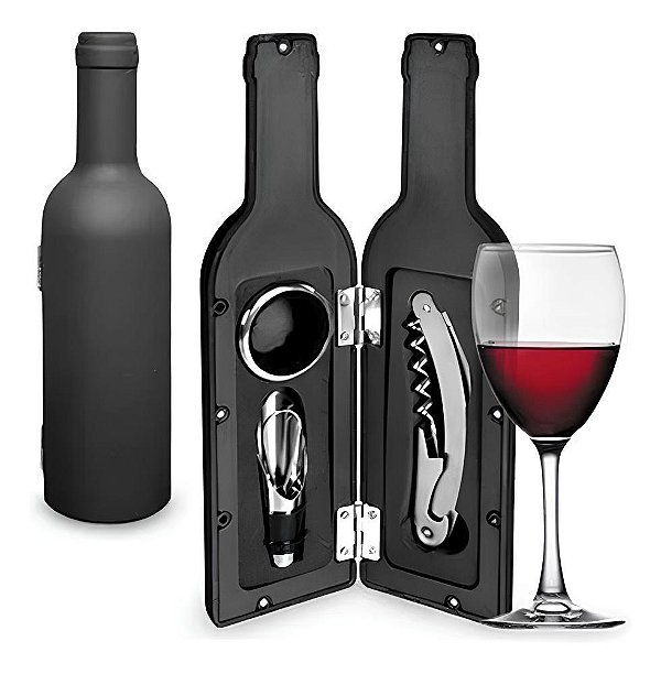 Kit Abridor de Vinho 3 Peças