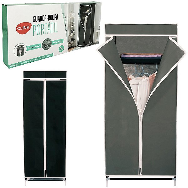 Guarda Roupa Portátil Suporta 8kg Clink