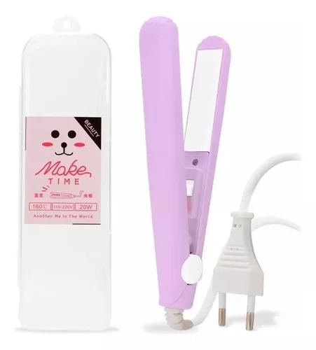 Mini Chapinha Portátil Prancha p/ Cabelo Bivolt