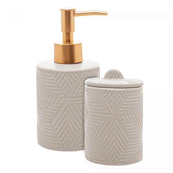 Conjunto para Banheiro 2 Pçs Cerâmica Wolff