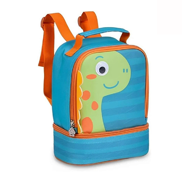 Lancheira Infantil de Dinossauro Verde Clio