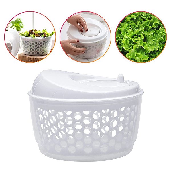 Seca Saladas Elite Giratório 3,5 Litros