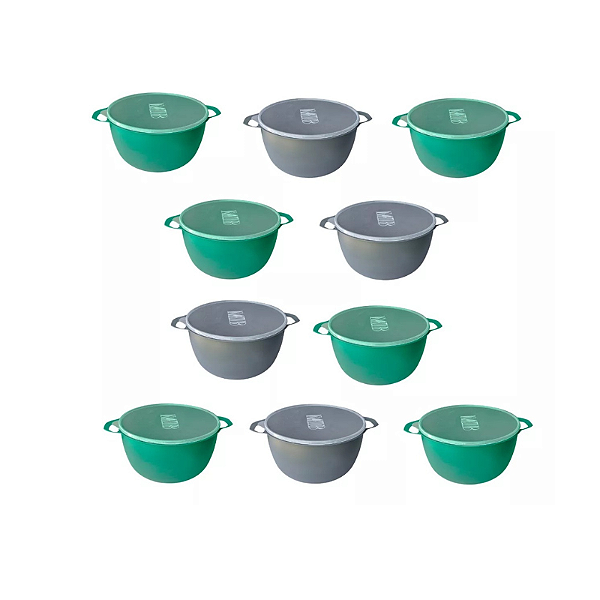 Kit 10 Potes MB 500 ml Plastico