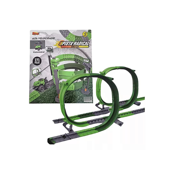 Pista Radical Dino Flex 171 Peças
